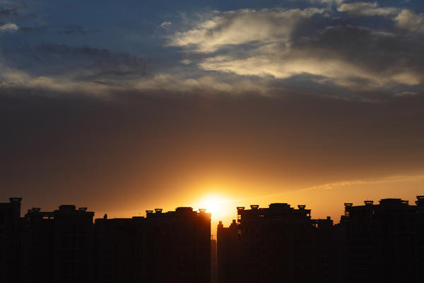 晚霞醉人！鄭州上空的火燒雲太治愈了