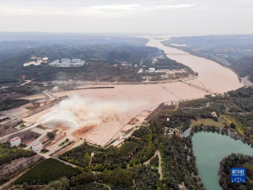 應對秋汛 黃河小浪底水庫持續高水位運行