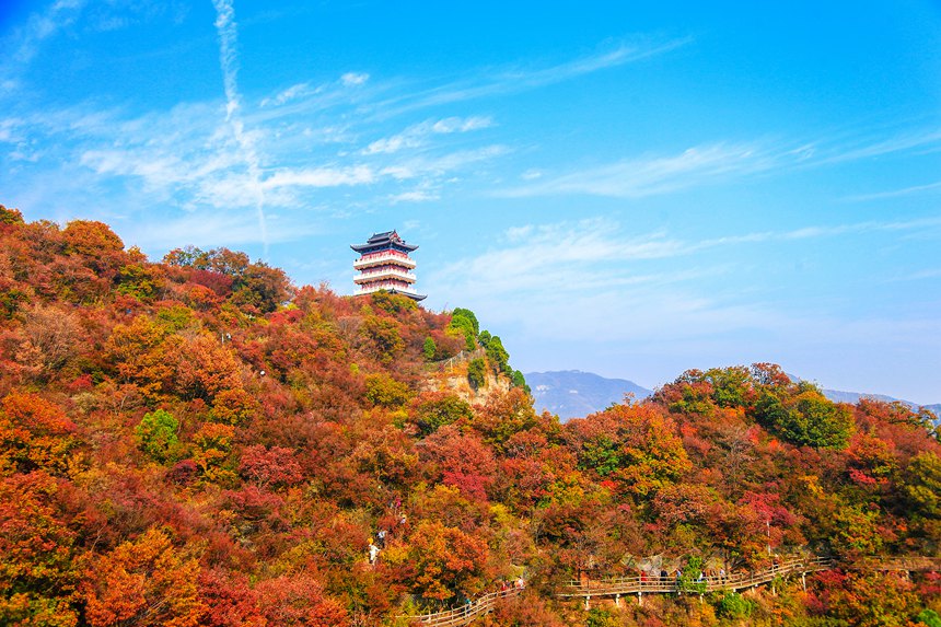 雲臺山迎來紅葉最佳觀賞期 全國遊客預約免門票