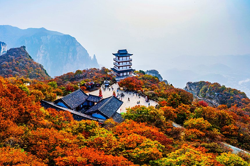 雲臺山迎來紅葉最佳觀賞期 全國遊客預約免門票