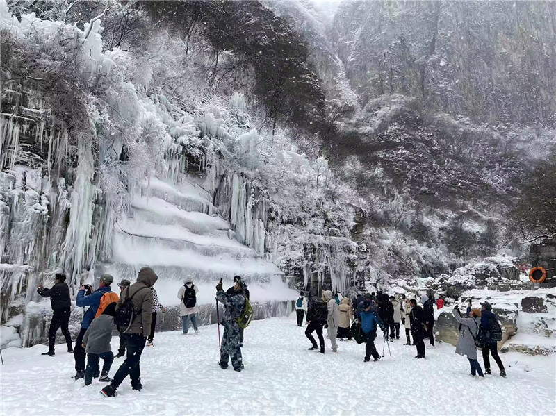 美若仙境 雲臺山景區迎來冬至後首場降雪_fororder_微信圖片_20211225120613