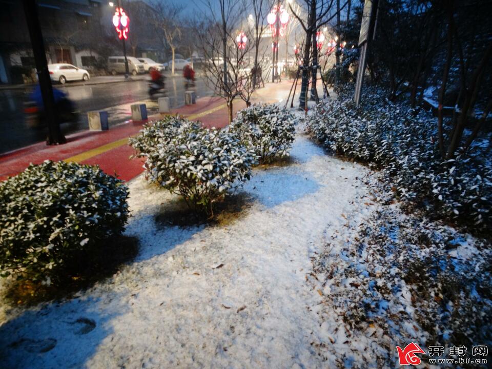 來了 開封2022年第一場雪