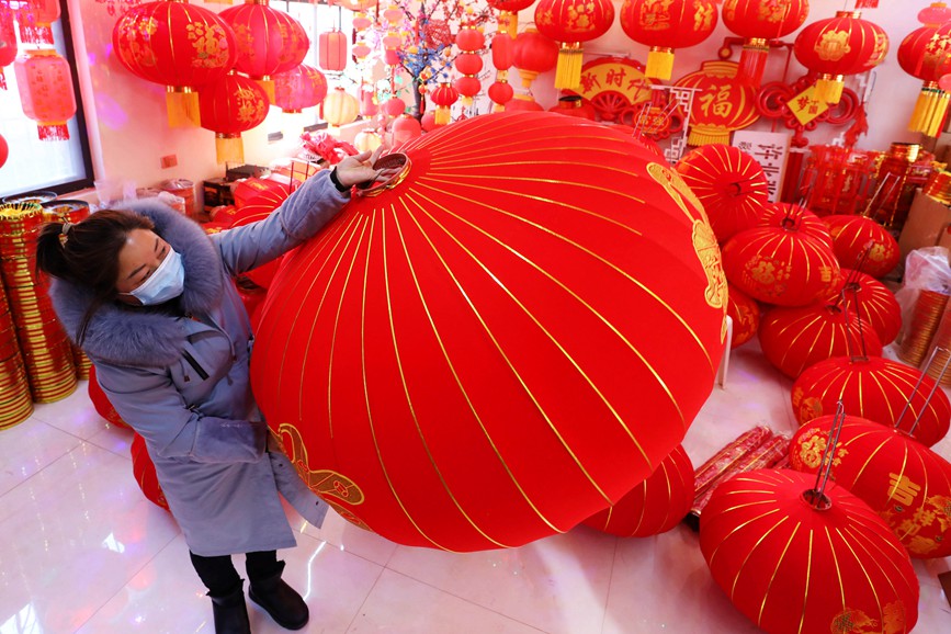 焦作溫縣：新年近 燈籠俏