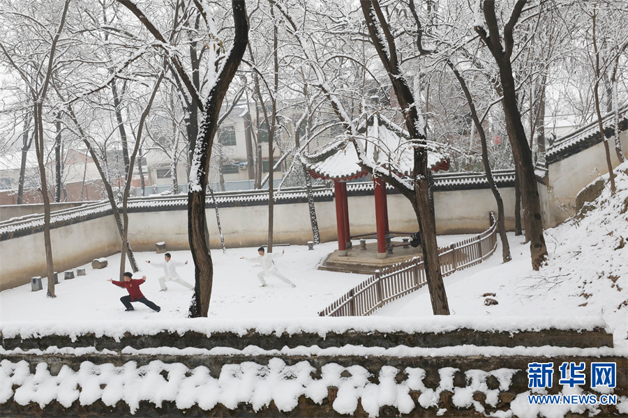 河南溫縣：雪後陳家溝