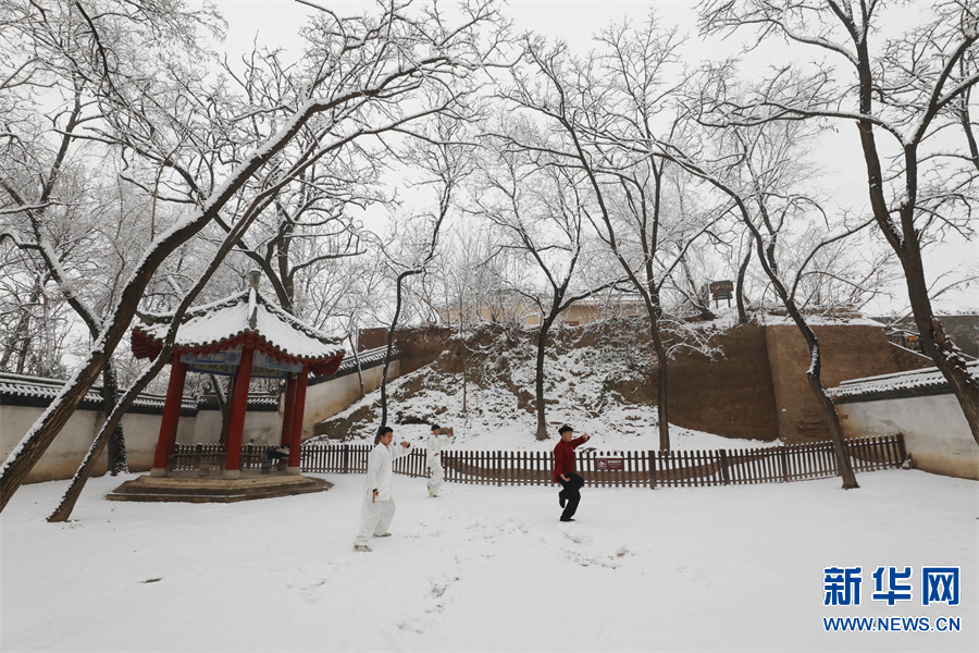 河南溫縣：雪後陳家溝