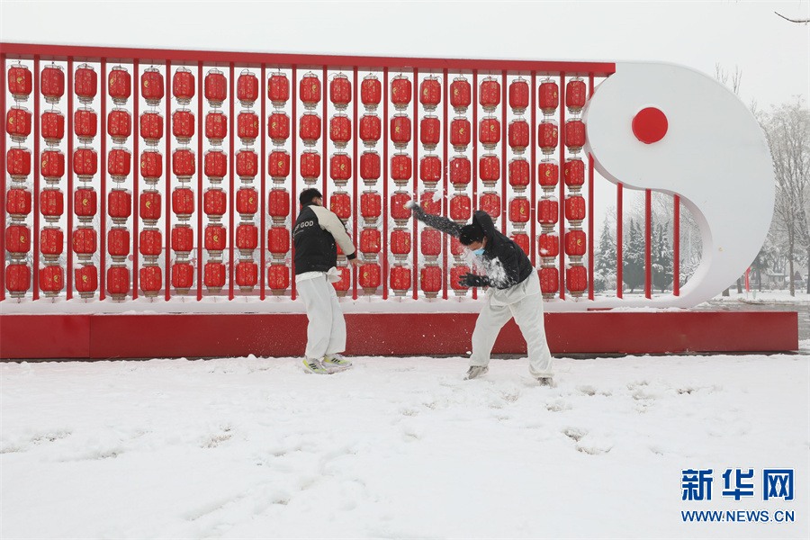 河南溫縣：雪後陳家溝