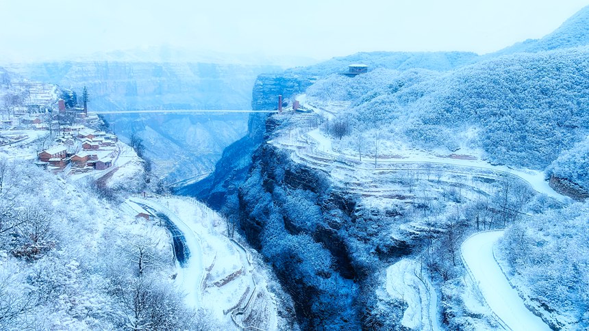 安陽林州：雪後江山如畫