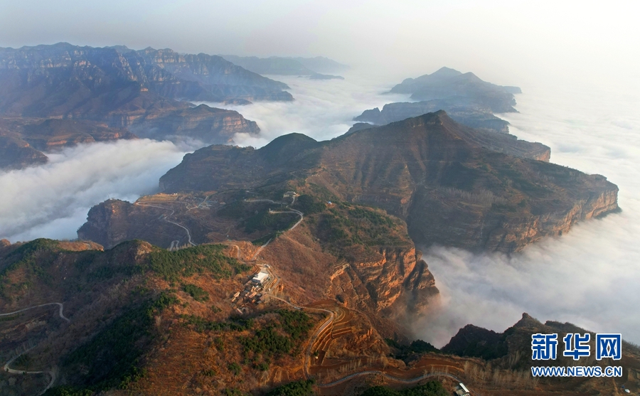 河南安陽：太行大峽谷春景如畫