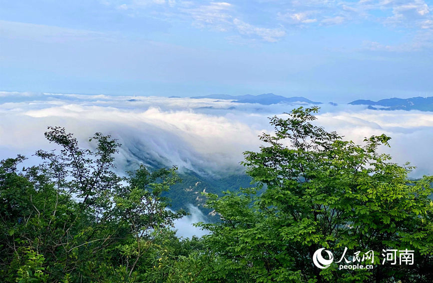 信陽雞公山：雨後雲海美如畫