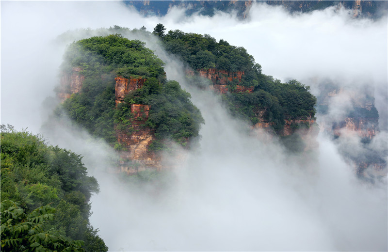 安陽林州：雲繞太行山 田園美如畫_fororder_5f60b88f7584b059a5170bdeda8cbef