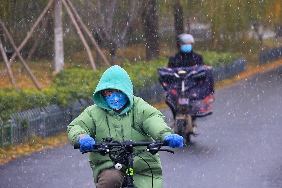 雪降古城開封