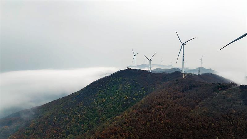 南陽鎮平：微雨過後霧鎖山_fororder_霧鎖山頭 攝影 牛儒