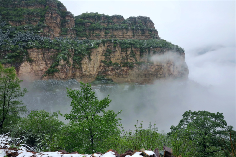 【原創】安陽林州：春雪罩青山 美景如畫卷_fororder_圖片8