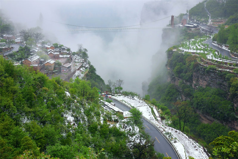 【原創】安陽林州：春雪罩青山 美景如畫卷_fororder_圖片13