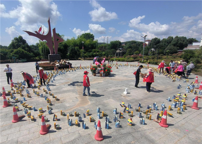 父老鄉親齊套圈 信陽市光山縣晏河鄉帥洼村“花式”迎端午_fororder_圖片7