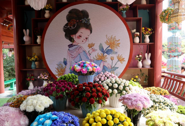 Millions of High-quality Chrysanthemums Stunningly Appear at Millennium City Park in Kaifeng, China