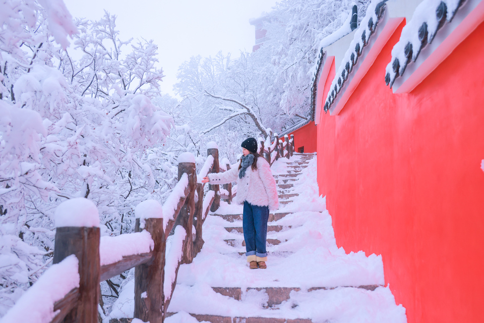 飛雪落成詩 一秒入仙境！雪後河南 美出“天際”