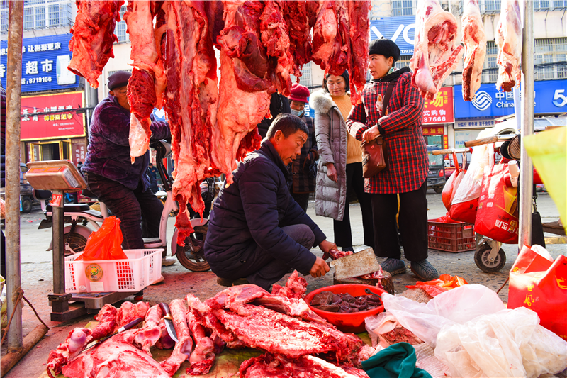 駐馬店正陽：趕大集 買年貨 年味濃起來_fororder_圖片7