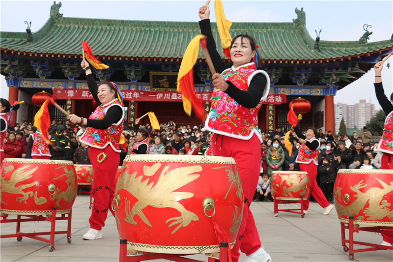 洛陽市伊川縣舉辦2024年百人鼓、千人舞、戲迷擂臺展演活動_fororder_圖片5