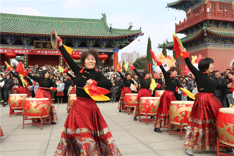 洛陽市伊川縣舉辦2024年百人鼓、千人舞、戲迷擂臺展演活動_fororder_圖片4