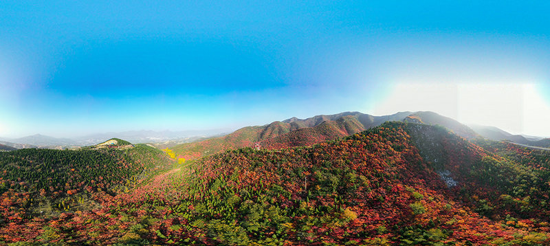 【河南供稿】鞏義市韻溝村：層林盡染 漫山紅遍（組圖）