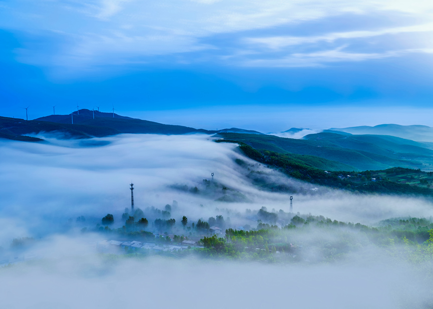 平頂山汝州：雲霧繚繞 美景如畫