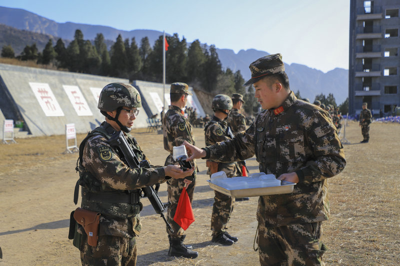 【河南供稿】武警某部機動第八支隊軍事訓練“期末考試” 看武警官兵如何“答卷”