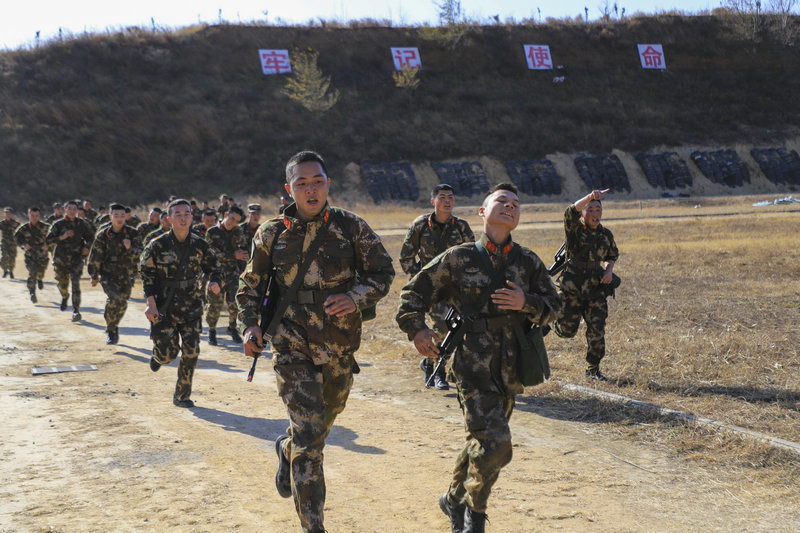 【河南供稿】武警某部機動第八支隊軍事訓練“期末考試” 看武警官兵如何“答卷”