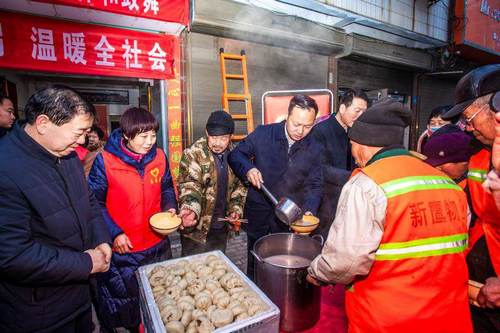 【河南供稿】平頂山市郟縣：5千多碗粥、1萬個包子溫暖一座城