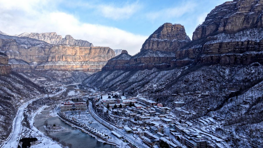 安陽林州：雪後太行大峽谷銀裝素裹 美景如畫_fororder_圖片11