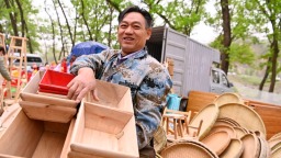 信陽市新縣：非遺大市集熱鬧開市