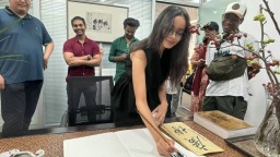 摩洛哥留學生阿雅：從中國書法中感受創作者精神的力量與美