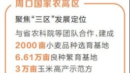 【奮戰四季度 確保全年紅】週口國家農高區小麥“鏈”成記