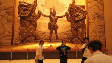 日本青少年探秘河南博物院 XR技術助力穿越千年文明