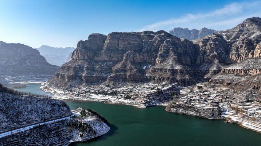 安陽林州：雪後太行大峽谷銀裝素裹 美景如畫_fororder_圖片7