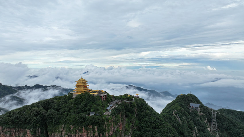 河南濟源：傳承弘揚愚公移山精神 賦能文旅融合發展新業態_fororder_王屋山風景奇觀 供圖 濟源市文旅投資集團