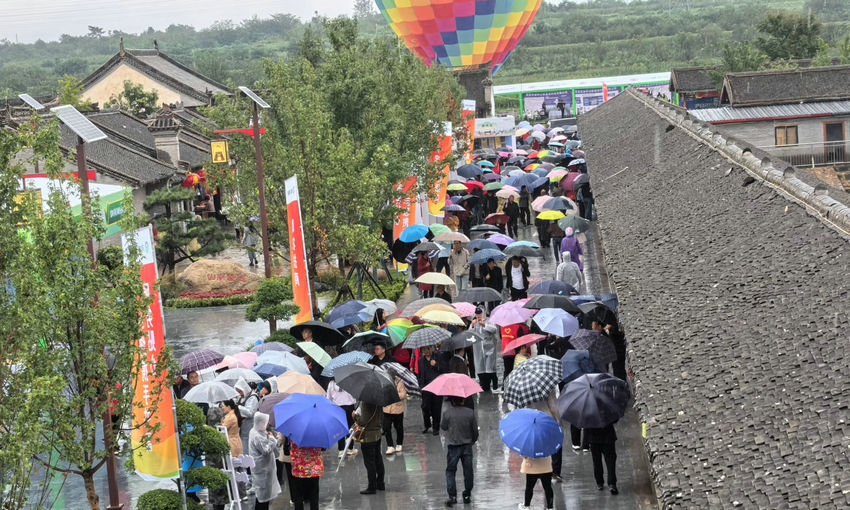 2025年中國農民豐收節河南省主場活動在三門峽靈寶市舉行_fororder_“豫農優品+美豫名品”展銷會現場 攝影 侯林峰