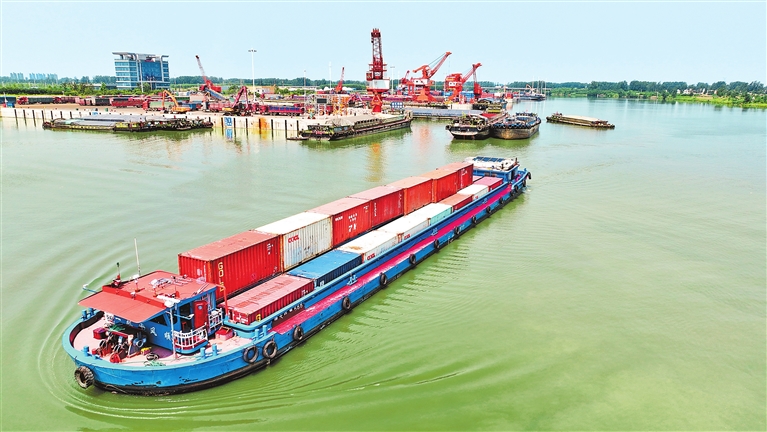 【奮進的河南 決勝“十四五”·週口篇】這一座港口 向濤而立