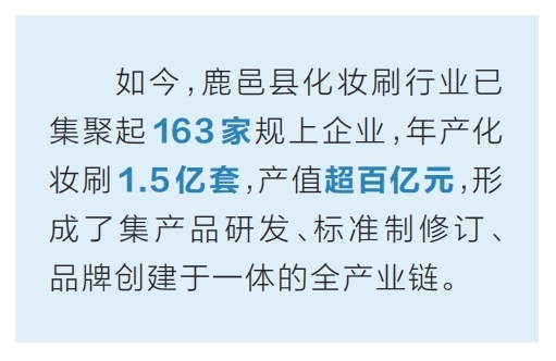 【暢賣全球 河南有一套】鹿邑化粧刷：“刷”出美麗經濟新世界
