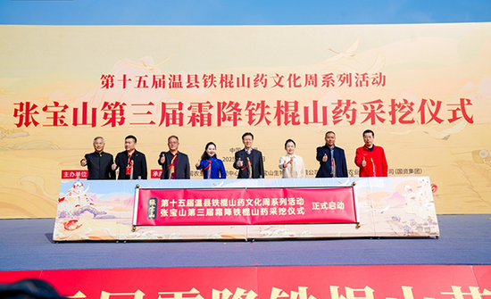 張寶山第三屆霜降鐵棍山藥採挖儀式舉行_fororder_張寶山第三屆霜降鐵棍山藥採挖儀式正式啟動
