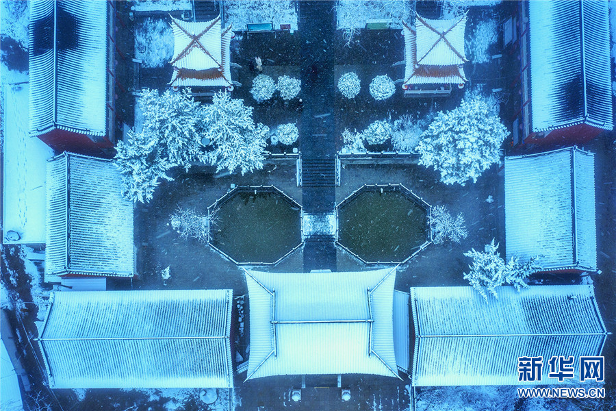 平頂山市魯山縣：古寺雪韻
