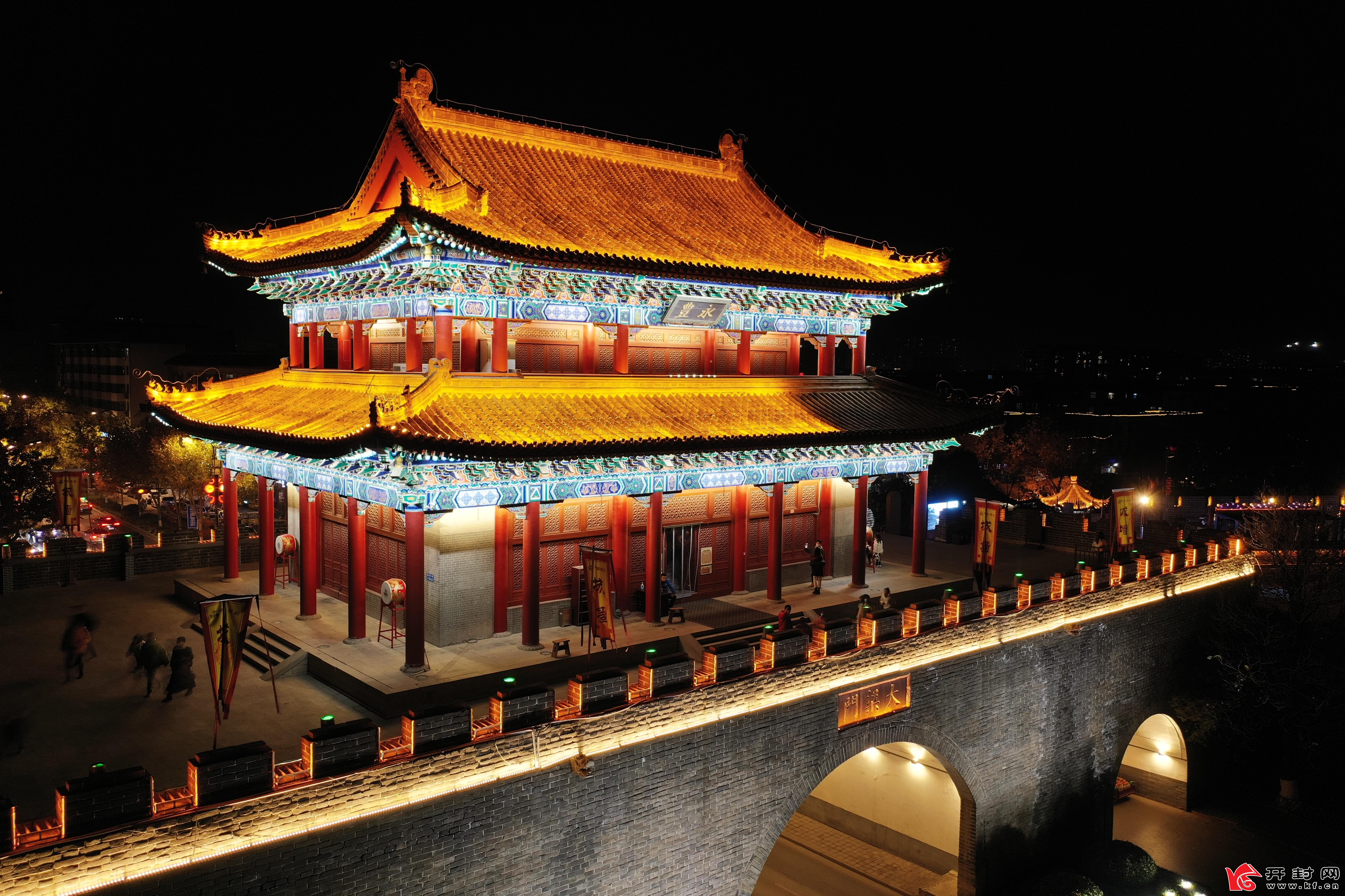河南開封：古城夜色