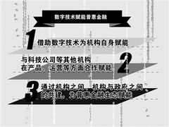 技術賦能實體經濟 數字普惠金融方興未艾