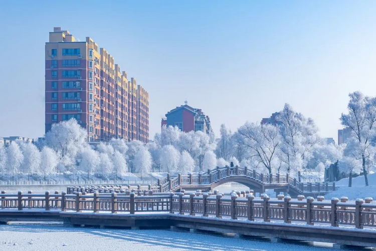 賞凇踏雪 樺甸霧凇美不勝收