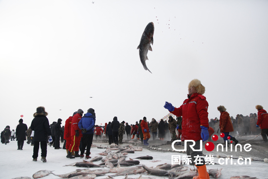 01【吉林】【原創】興冰雪産業 展漁獵文化 白城市鎮賚縣哈爾淖冬捕活動拉開帷幕