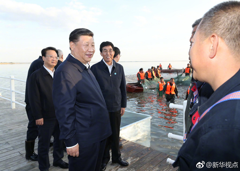 習近平來到吉林省松原查幹湖：保護生態和發展生態旅遊相得益彰