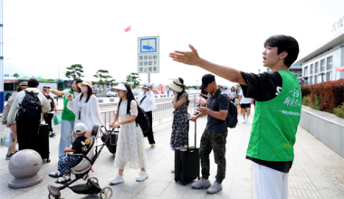 志願服務暖旅途 文明延吉展風采