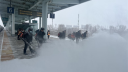 延吉車務段精準預警降雪天氣 護航鐵路運輸安全