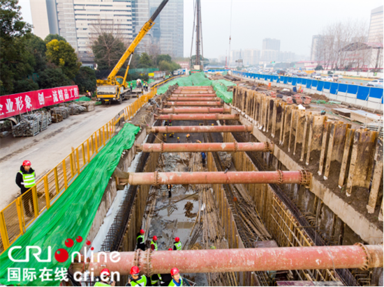 （供稿 交通運輸列表 三吳大地南京 移動版）江蘇省首個四位一體地下空間綜合項目施工中