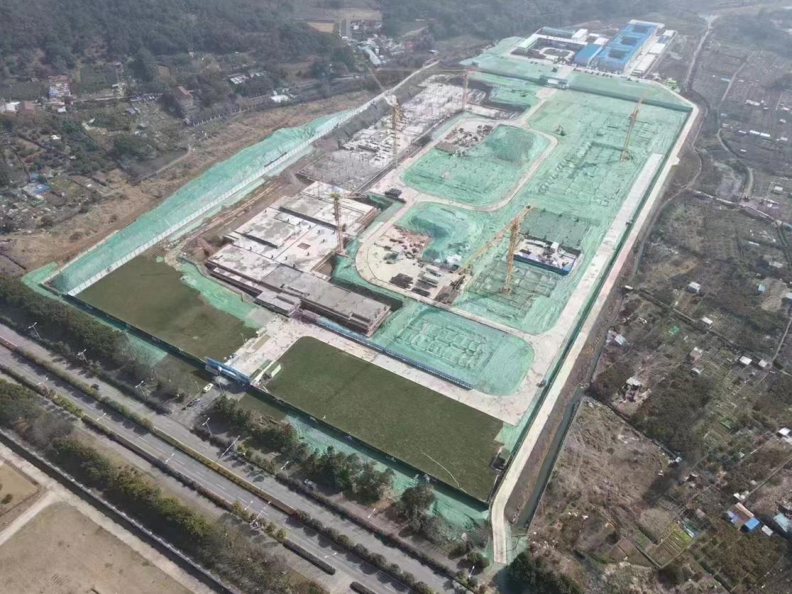 中建八局無錫市委黨校新校區建設項目最後一塊底板順利澆築完成